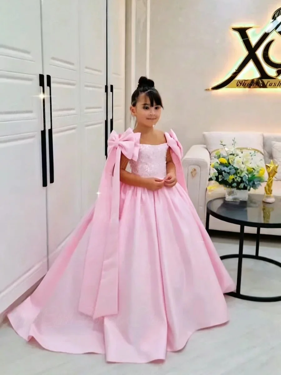 custom-luxury-bow-satin-train-flower-girl-dress-wedding-bridesmaid-gown-for-kids-birthday-party-pageant-runway-show-formal-wear