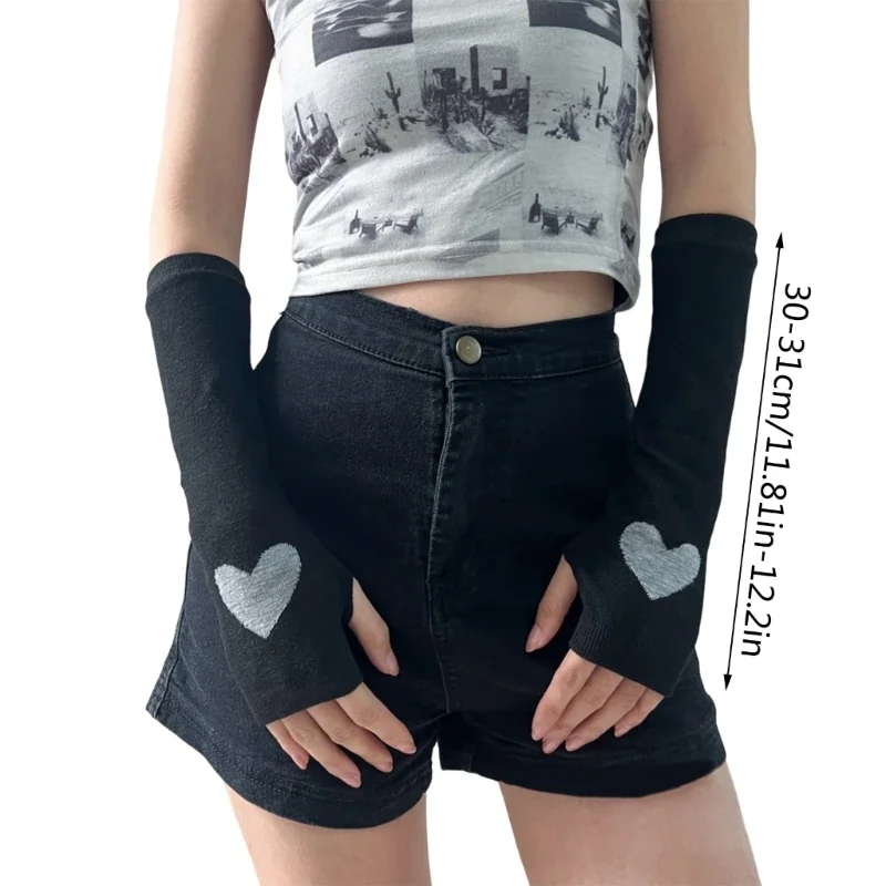 2000s Arm Sleeves for Theme Party Subcultures Knitted Arm Gloves Nightclub Mittens JKStyle Girl Gloves Party Supply Wholesale