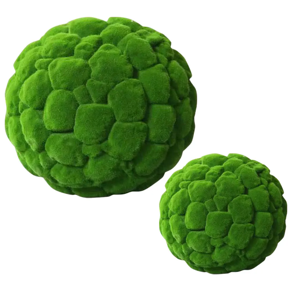 

2 Pcs Simulated balls Decorate Plants Preserved Indoor Decorative Decoration Artificial for Decorating Home