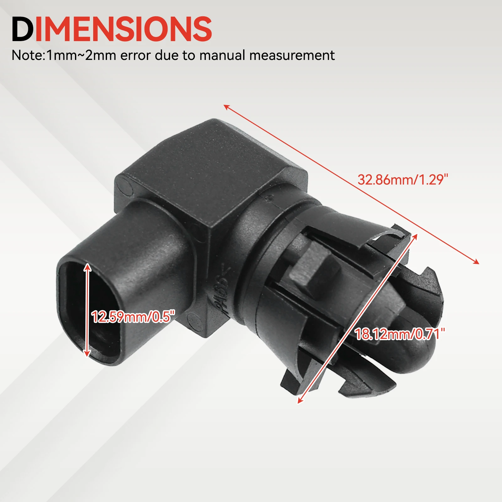 13583411 Car Air Ambient Temperature Sensor with Connector Wire For Buick Chevrolet Silverado Cadillac Escalade ATS CT6 GMC New