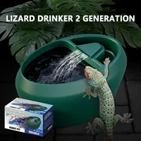 NOMO Reptile Water Dispenser 700ml Reptile Waterfall Drinking Fountain Water Feeder for Tortoises Horned Frogs Feeding Supplies