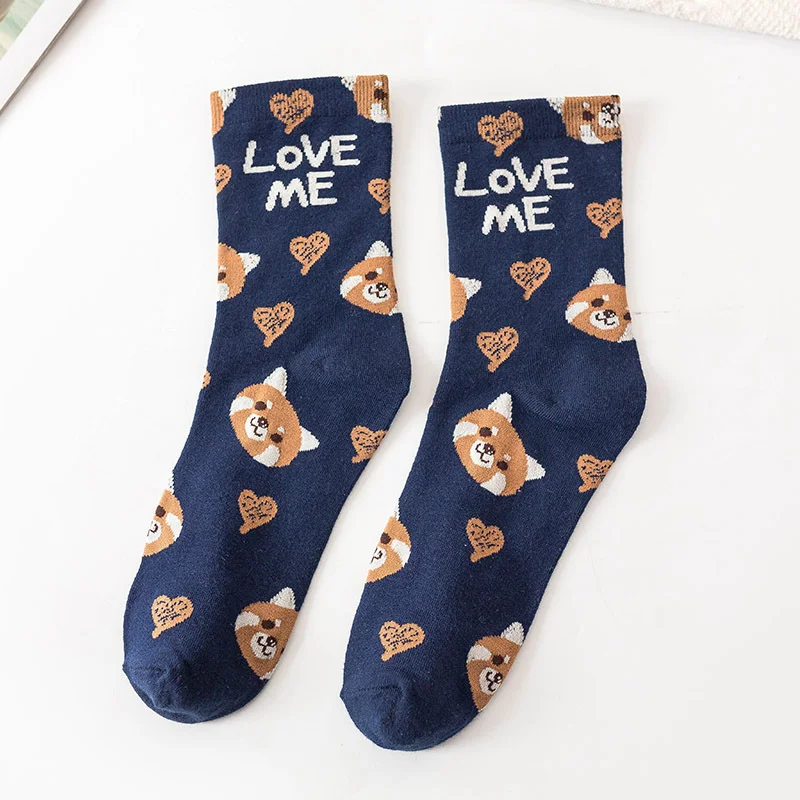 New Kawaii Cute  Panda Socks korean Style Women Cartoon Animal Cotton Woman Girls calcetines meias mulher skarpety sox