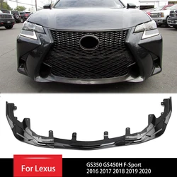 Front Bumper Splitter Lip Spoiler For Lexus GS350 GS450H F-Sport 2016 2017 2018 2019 2020 Diffuser Guard Cover Trim Body Kit
