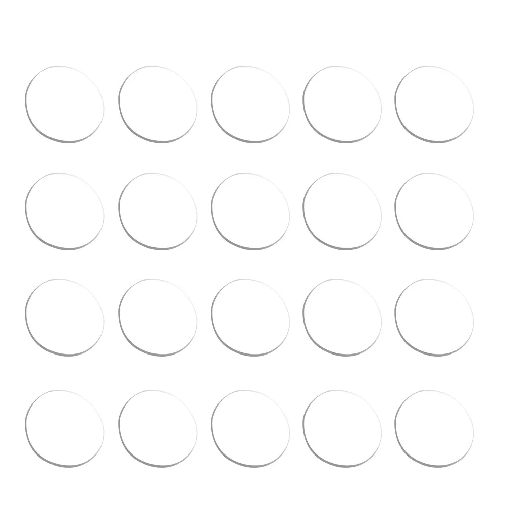 20 Pcs Glass Suction Cup Gasket 20mmx3mm Transparent Furniture Hardwares Pad Rubber Bumpers Kitchen Cabinets Protective Pads