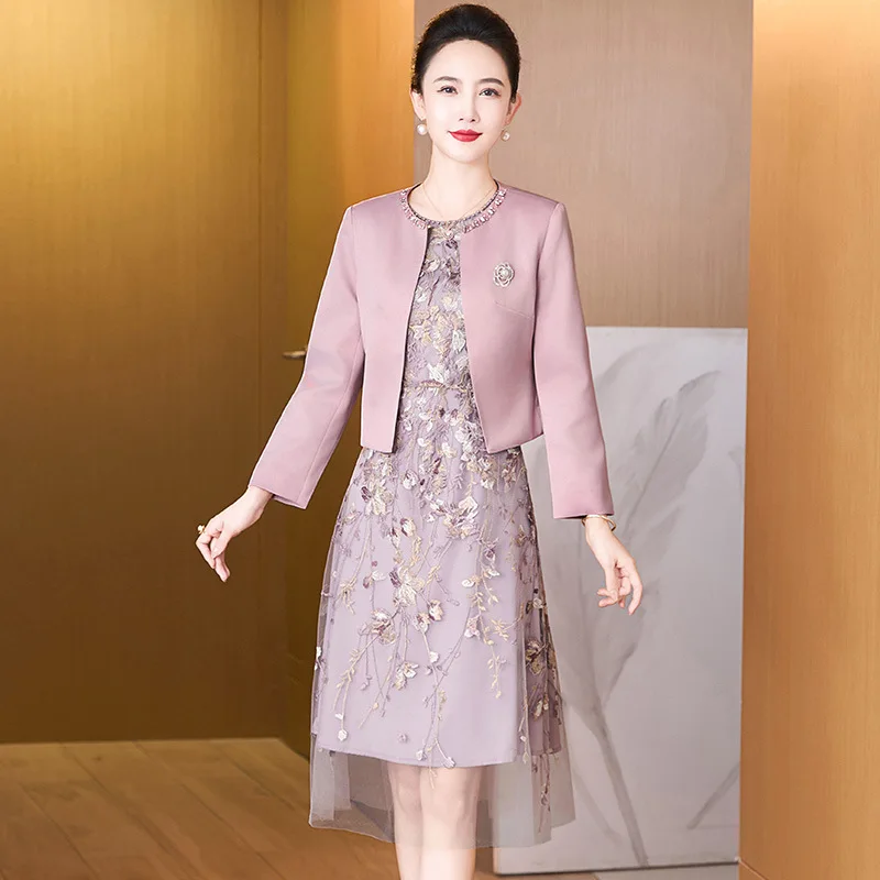 

Yourqipao, осенний костюм Тан с вышивкой, вечернее платье для мамы, модное элегантное свадебное платье в китайском стиле, Cheongsam для женщин