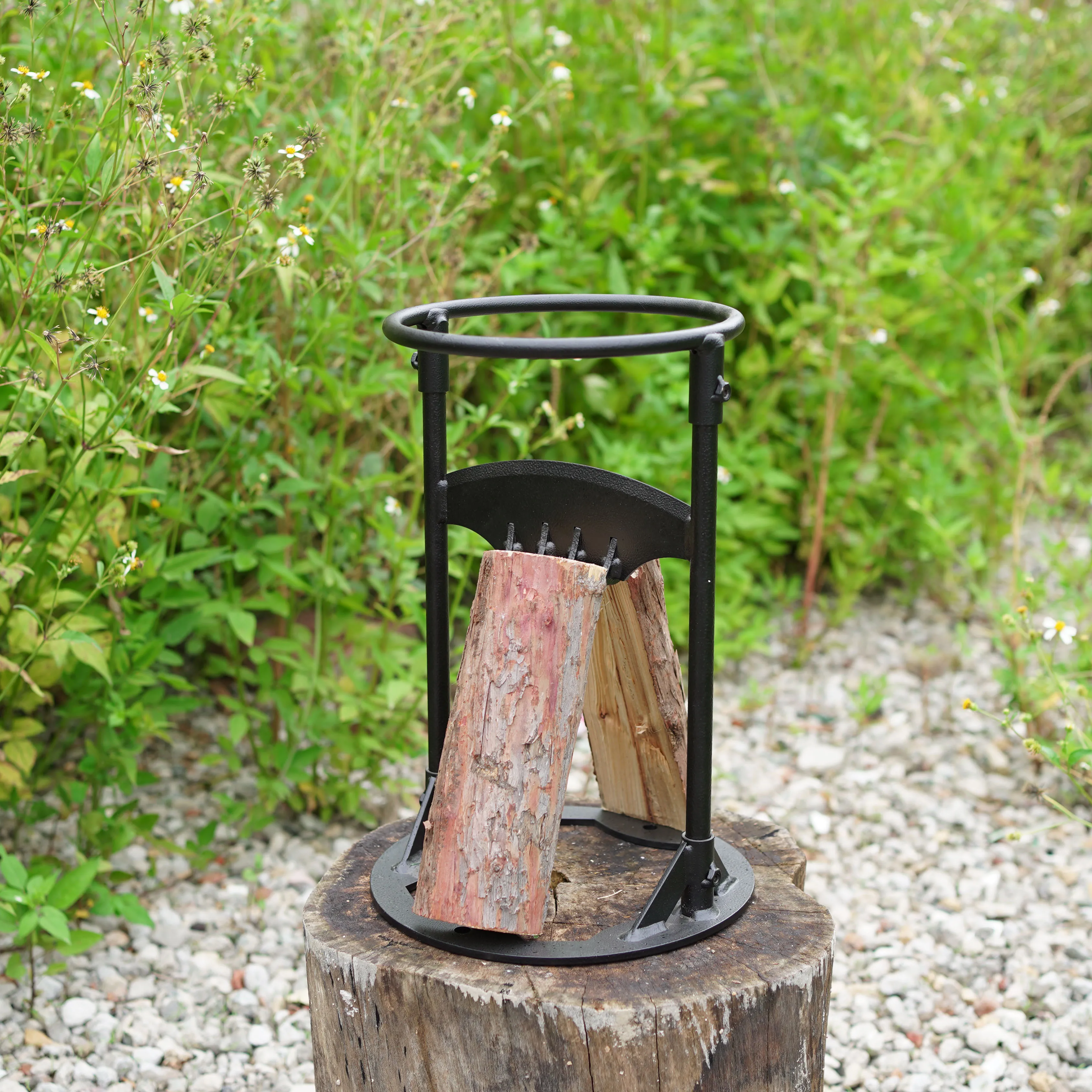 Detachable Firewood Splitter, Portable Log Splitter, High-Carbon Steel Outdoor Splitter