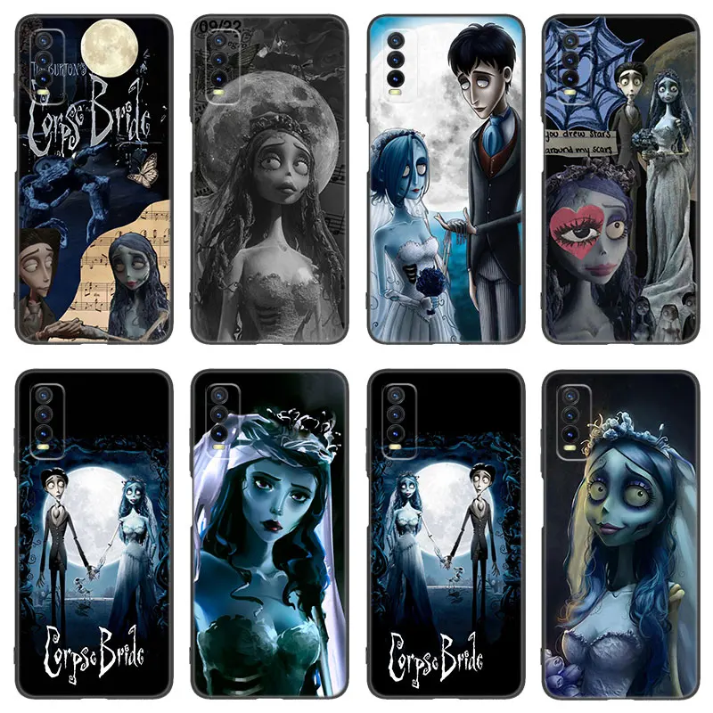 The Corpse Bride Black Silicone Phone Case For VIVO V27 V29 V30 Pro Y02 Y15 Y17 Y33 Y76 S Y27 Y55 Y78 5G Y16 Y21 Y22 Y35 Y36