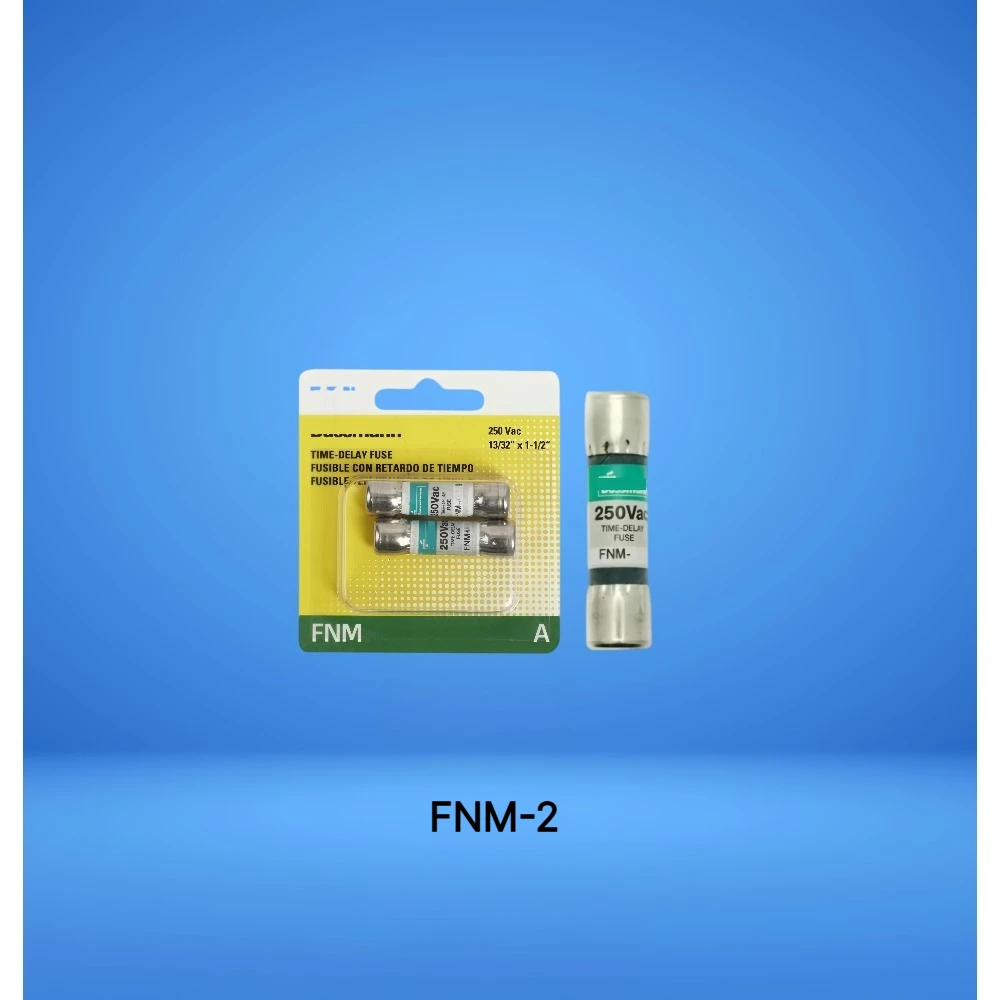 FNM-2 Time Delay Cartridge Fuse 2A 250VAC Circuit Protection 【10-Pack】 OEM