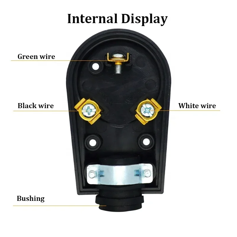 ED304P Industrial Plug ETL NEMA TT 30P 30Amp 125V 2 Pole 3 Pin Replace Electric 310R USA Socket receptacle for RV Travel Trailer