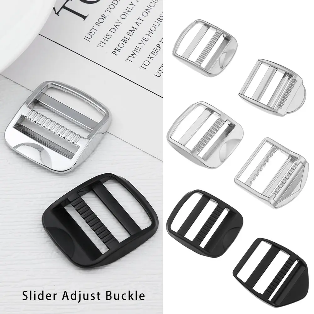 Zinc Alloy Rectangle Luggage Hardware Slider Loop Slider Adjust Buckle Backpack Straps Buckle Backpack Accessories