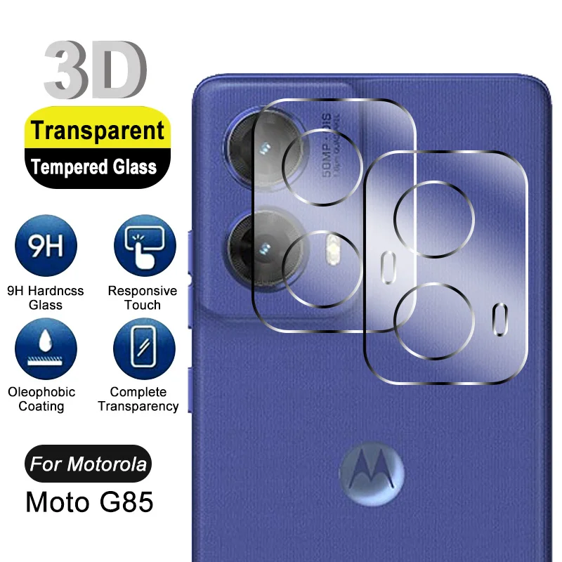 2pcs For Motorola Moto G85 Camera Tempered Glass For Motorola G85 Motog85 G 85 85G Screen Protector 3D Back Lens Protective Film