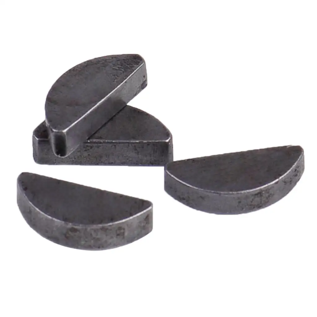 4x Metric Woodruff Key Set 12.5mm x 3mm x 2.5mm (L. x W. x Thickness)