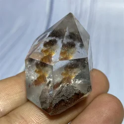 Ghost Phantom Crystal Quartz Natural Gem Specimen Hexagon Prism Tower Obelisk Spiritual Meditation Reiki Gift Stone Home Decora
