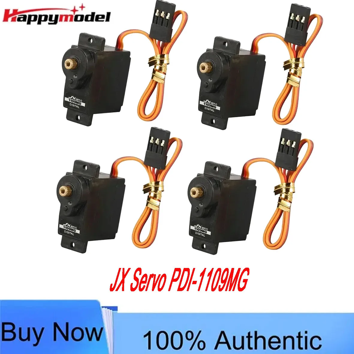4PCS JX Servo PDI-1109MG 9g 2.5kg Metal Gear Digital Mini Servo for Fixed-wing 1/18 RC Car Boat Robot Arm Helicopter