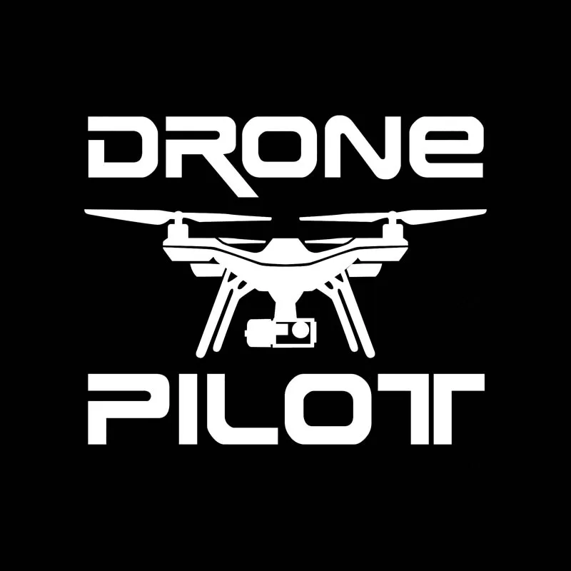 

Exterior Accessories Popular Car Sticker " DRONE PILOT UAV Drone Vinyl Decal 15cm*12cm