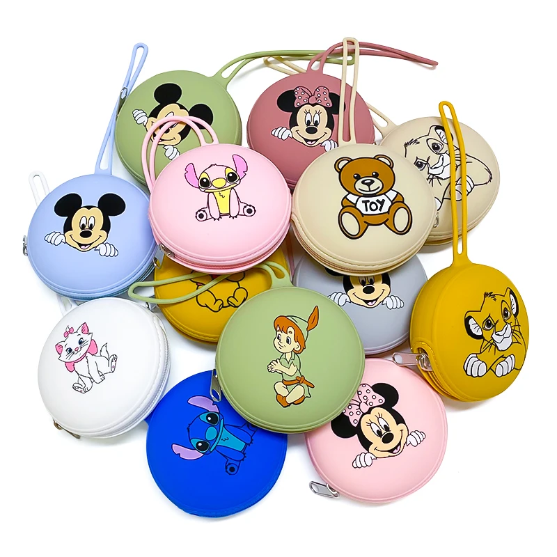 1PC Cartoon Character Silicone Baby Nipple Bag Portable Pacifier Holder Case view 2