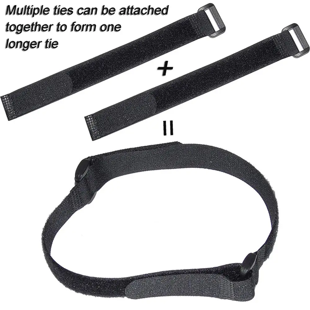 20*500mm 10pcs High Quality Self-adhesive Multil Purpose Reusable Fastening Nylon Hook & Loop Bike Tie Strap Cable Ties