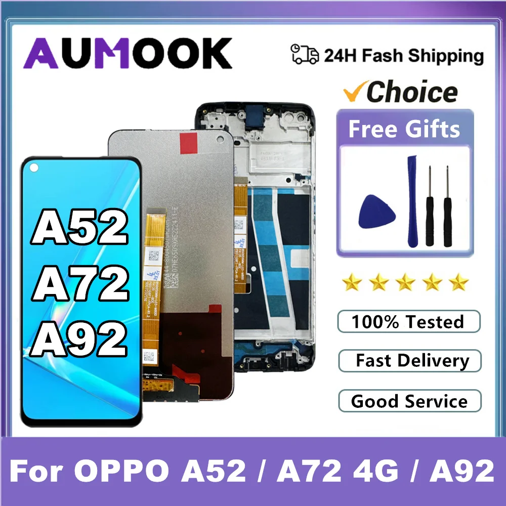 Schermo LCD Con Touch Per Oppo A52 4G / A72 4G / A92 4G – Kit Di Sostituzione Display Per CPH2061, CPH2069, Assemblaggio Completo - 2