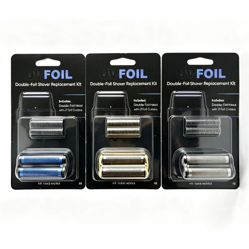 Replacement Foil & Cutter Head Kit, Compatible with BaBylissPRO UV Double Shaver, Replacement Shaver Blade and Foil for BaByliss
