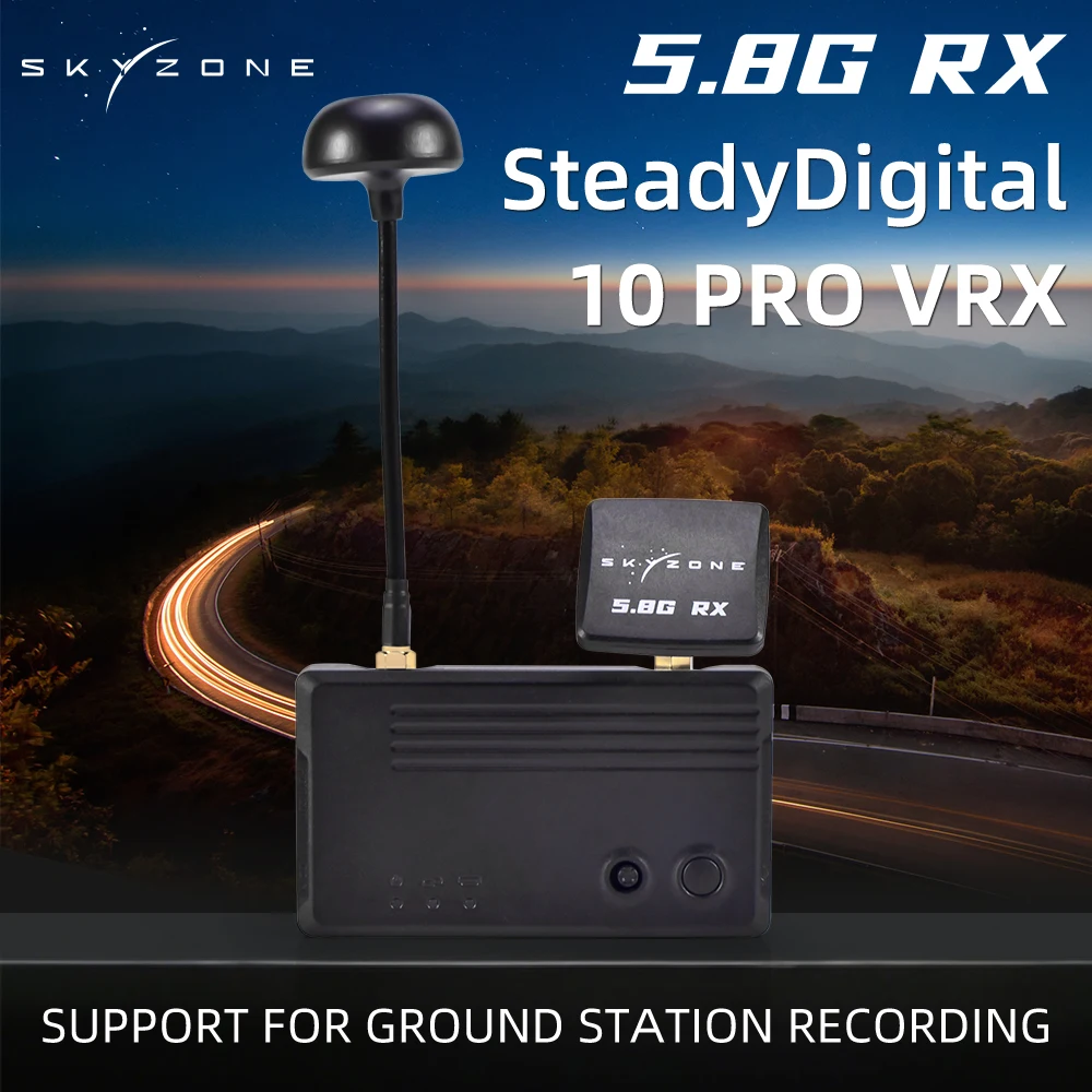 SKYZONE SD10P VRX Receiver 1080P 60fps 5.8GHZ Support Betaflight INAV OSD For FPV Drone