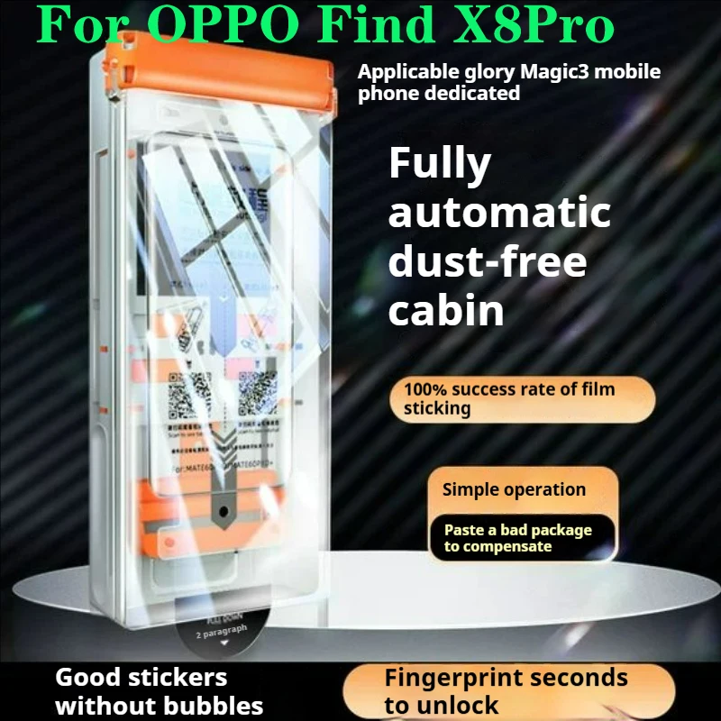 

FindX8Pro Roller Sealing Second Sticker FindX8 Pro Curved Screen Protector For OPPO FindX8 Pro FindX3 Ceramic Film Find X8 Pro