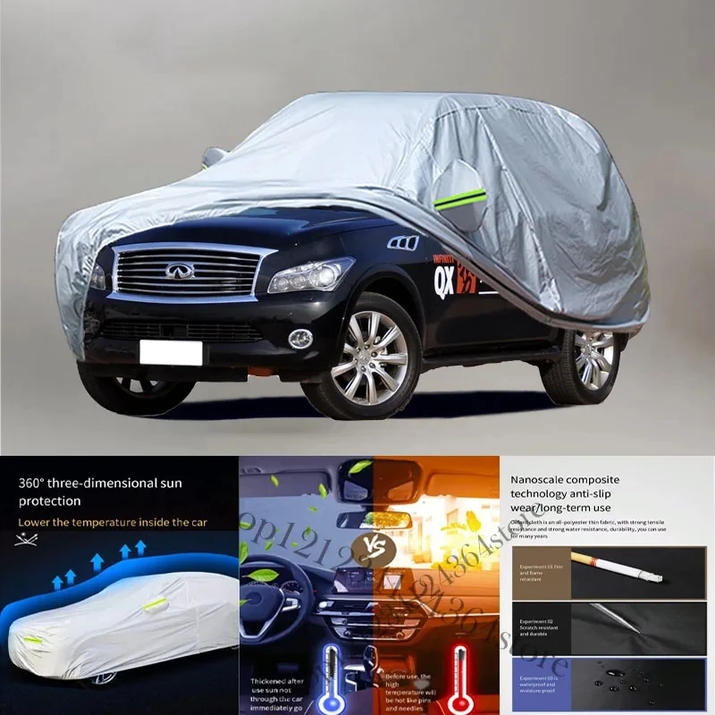 

For Infiniti-QX-fit- Auto Anti snow Anti dust Anti-uv Anti peeling paint And Anti Rainwater 210t car cover Car cover protection