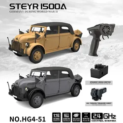 2.4G HG 1/18 RC Off-road Vehicles 4x4 Remote Control Command Vehicle Model with Smoke Unit and Light Sound Set RC Toy TH23880