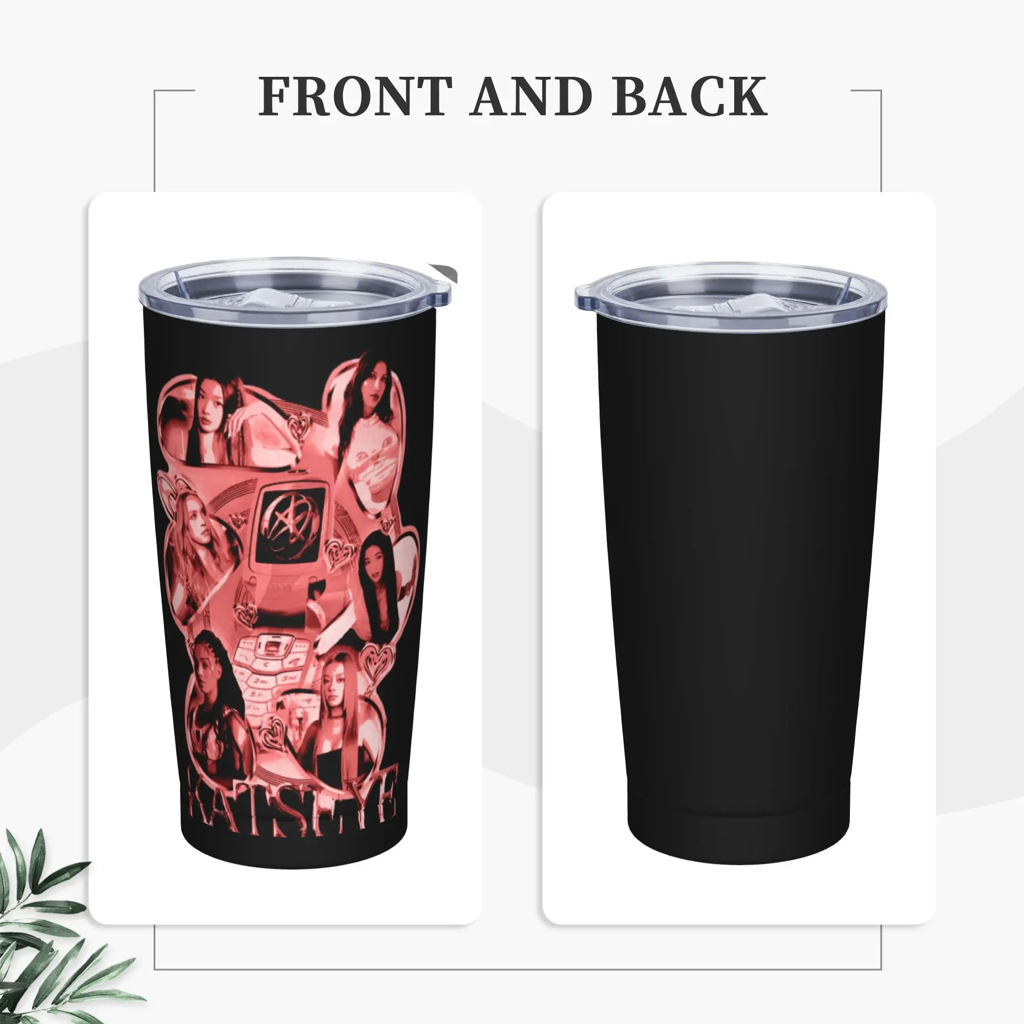 Stainless Steel Tumbler Katseye Kpop Girl Group Coffee Mug  Insulated Cold and Hot Car Mugs Travelist Water Bottle