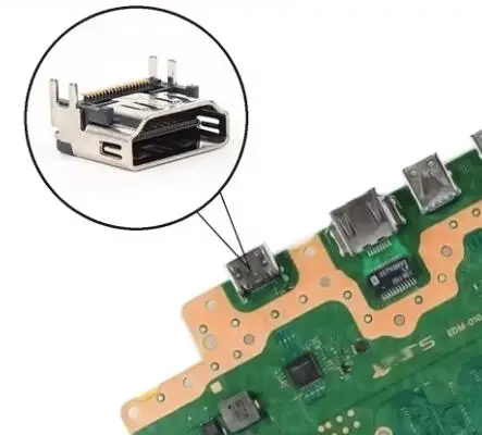 استبدال منفذ HDMI لموصل واجهة مقبس وحدة التحكم PS5 جزء إصلاح جديد أصلي