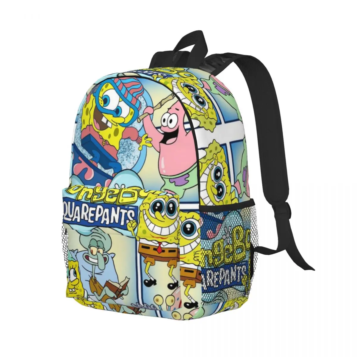 SpongeBob-Sac à Dos observateur Imprimé, Cartable à la Mode, Nouveau Modèle, 15 Pouces