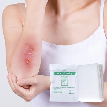 10 Stück medizinisch steriler Verbrennungs verband komprimierte Mull verbrühung Pad Wund versorgung Anti-Infektion Notfall Erste-Hilfe-Verband 60x40/80cm
