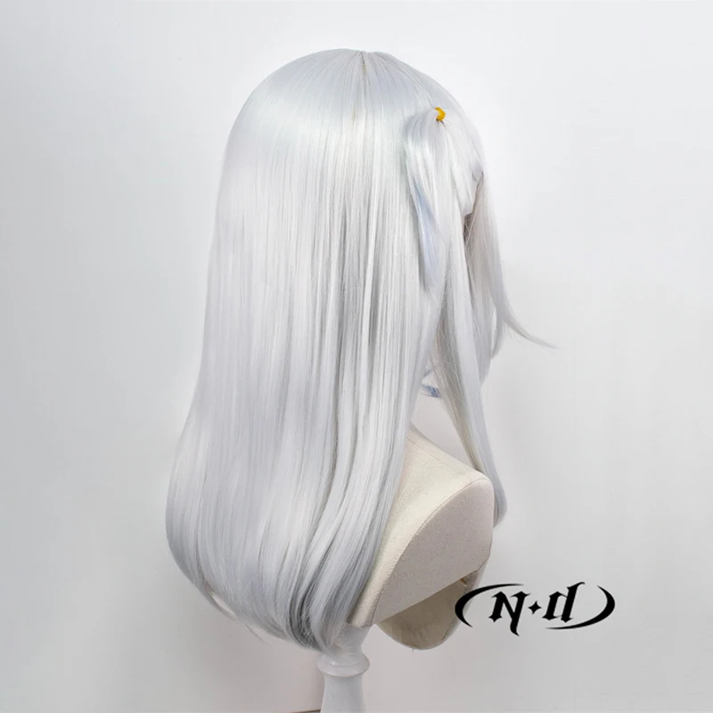 ND Gawr Gura 코스프레 가발 헤어피스 VTuber 코스프레 헤어 가발 코믹 콘 코스터 의상 테마 파티 내열성 합성