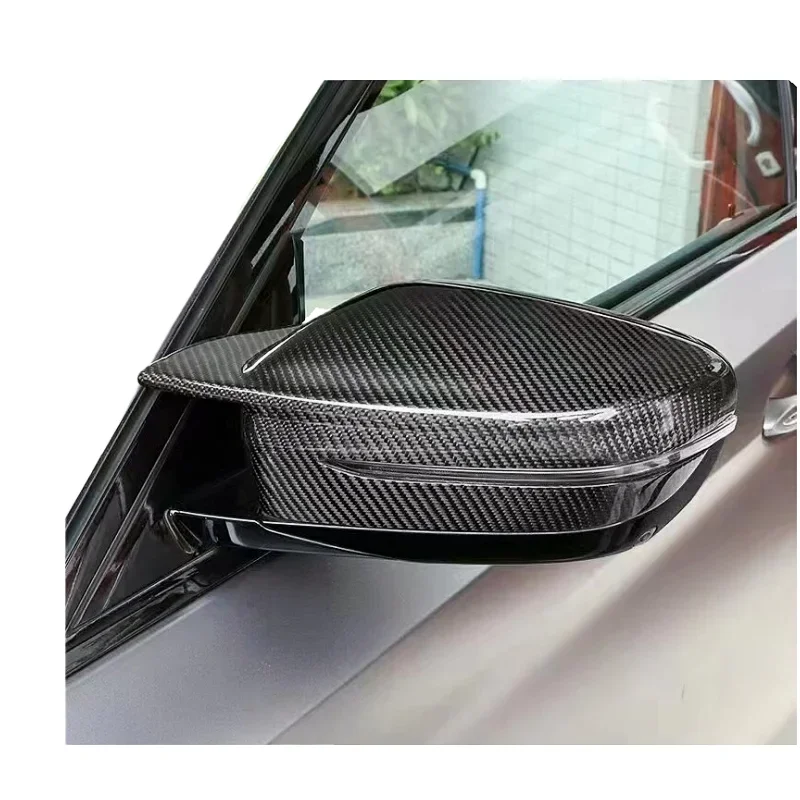 TK style high-quality dry carbon fiber rearview mirror housing pair for 21-23 year BMW 5 Series G30 G38 body kit