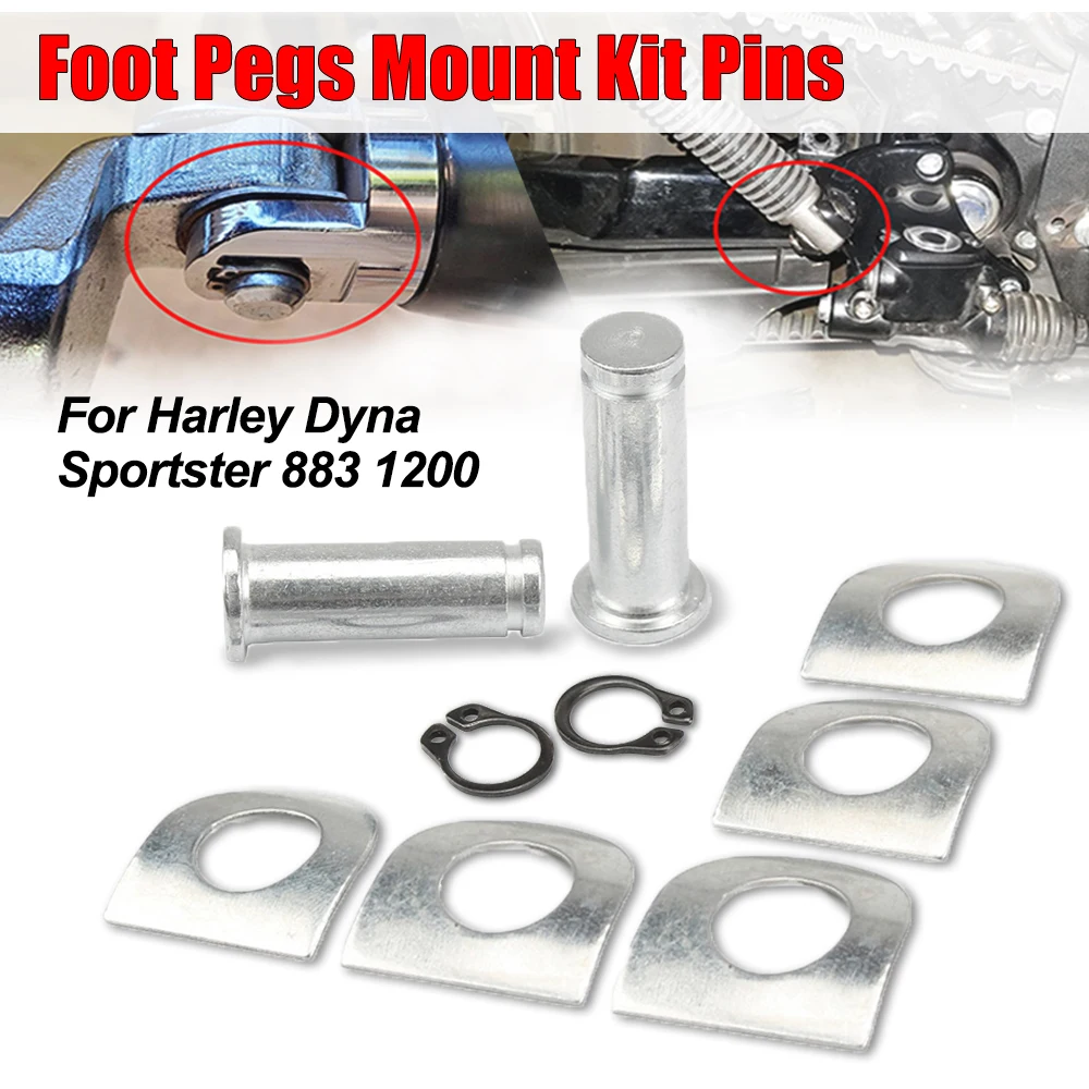 

9pcs Footrest Pedal Pads Bolt Motorcycle Foot Pedal Peg Mount Screw Kit For Harley Touring Dyna Softail Sportster 883 1200