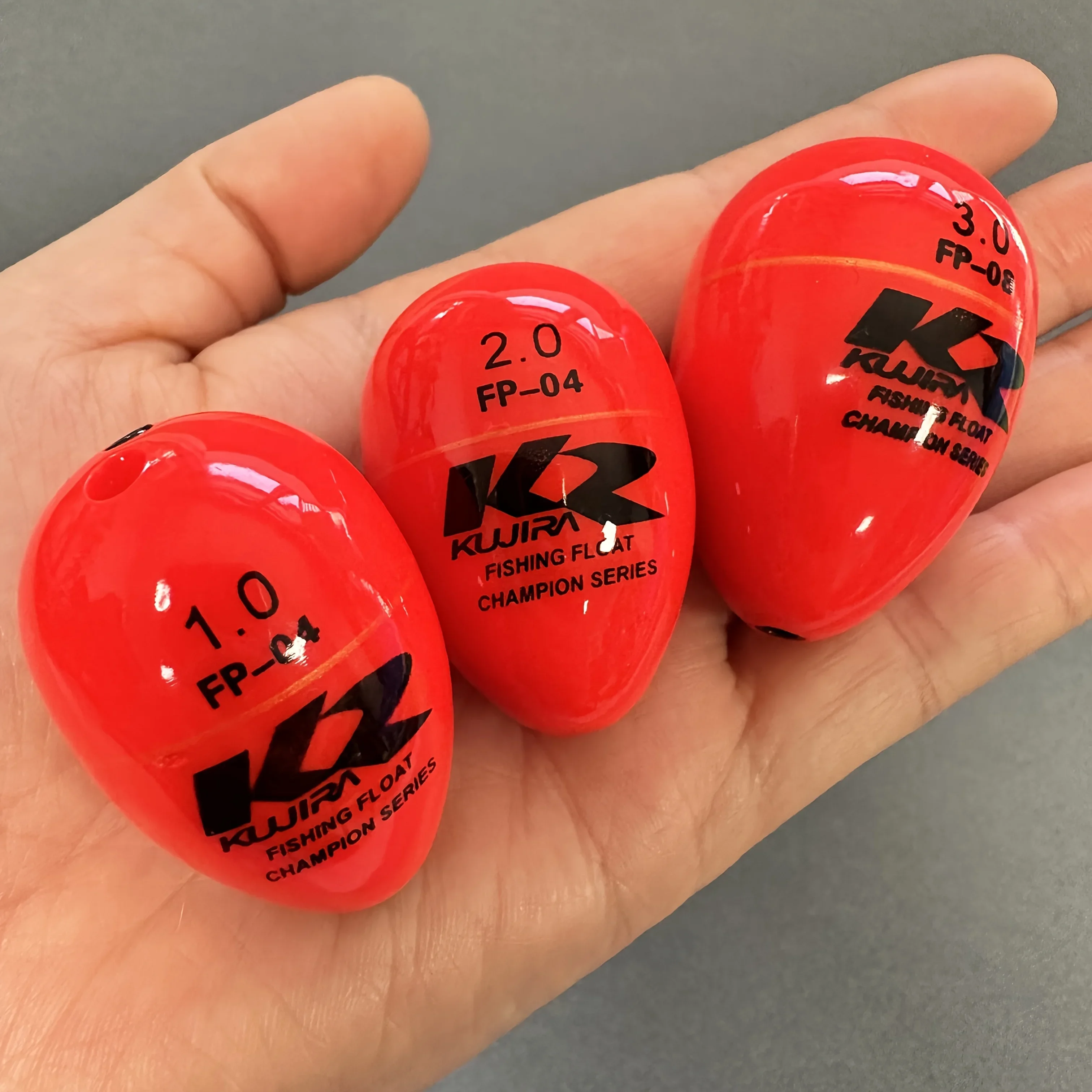 JOOYOO color rojo 7 Uds pesca en el mar fundición de larga distancia especial Po Drift súper llamativo poste flotante accesorios para peces de roca