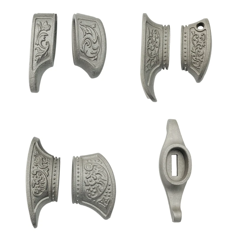 Stainless Steel Cutter Handle Pommel Hand Guard Set Protectors Casting Embryo Bolsters Guard Making Accessories Parts