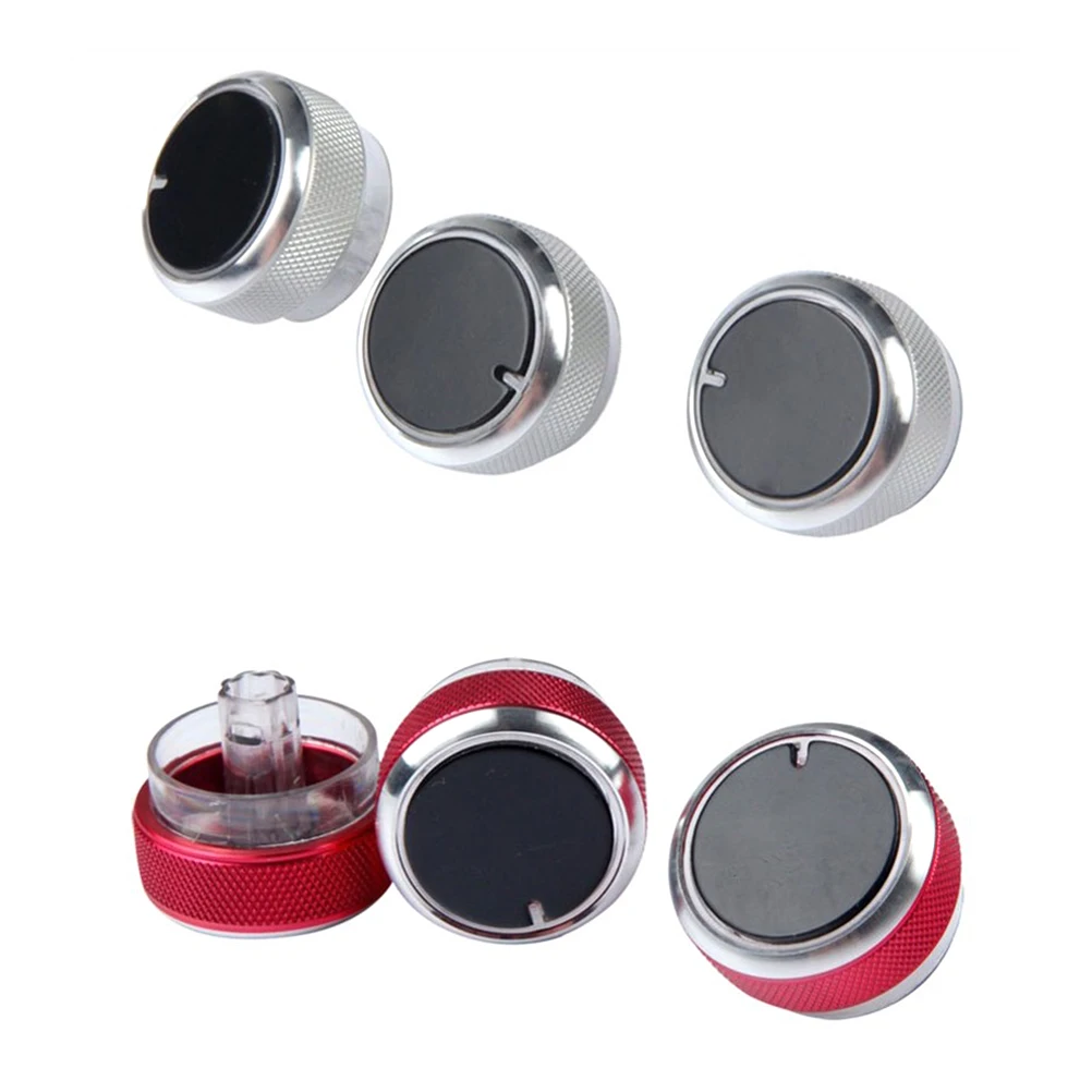

3 Pcs Conditioning Switch Control Knob Alloy Alloy Air Conditioning Switch Black Easy Installation Focus Mondeo 2005-2014