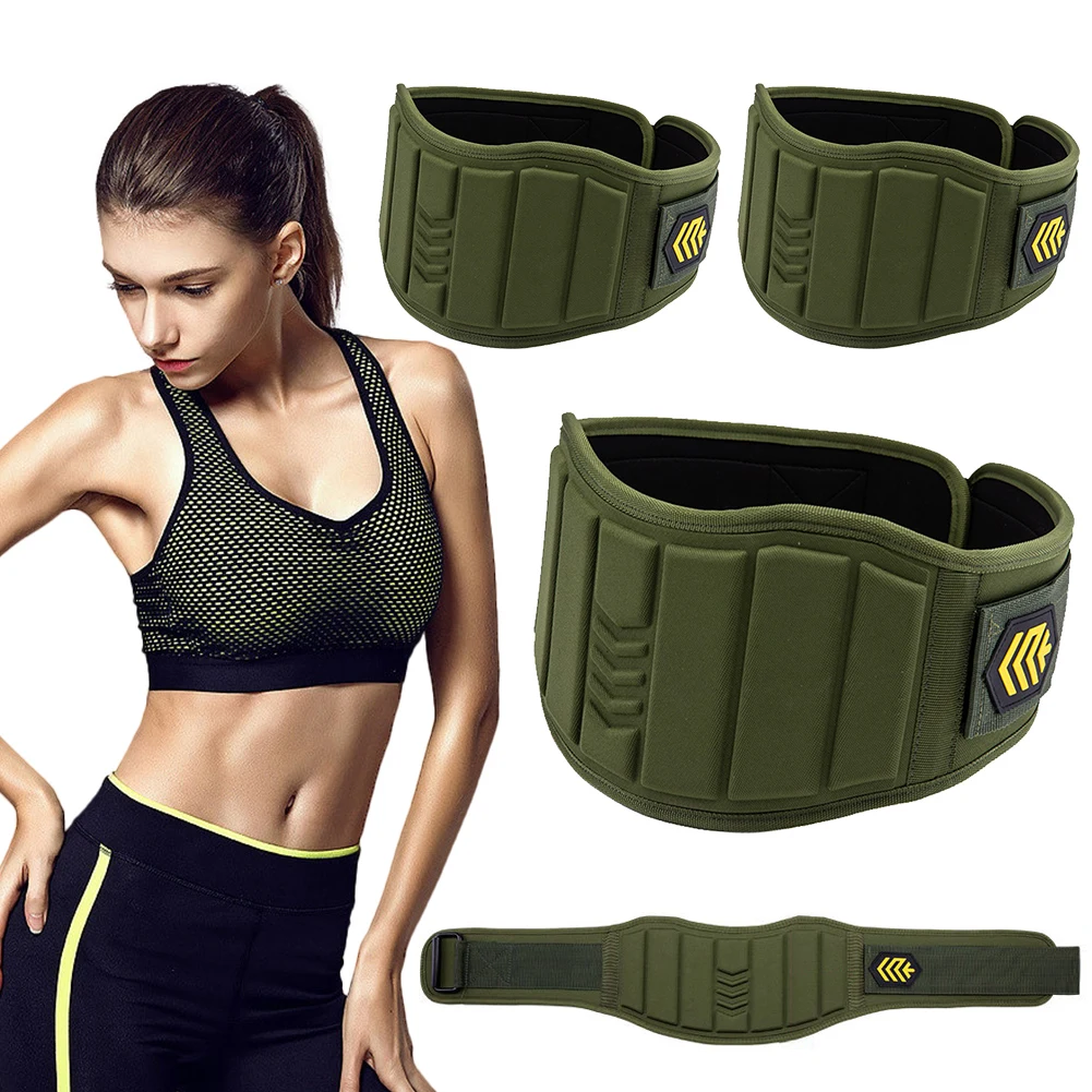 EVA Fitness Belt Powerlifting Waist Belt Adjustable Lumbar Support Strap Hook and Loop Fastener Sports Guard Brace for Men Women