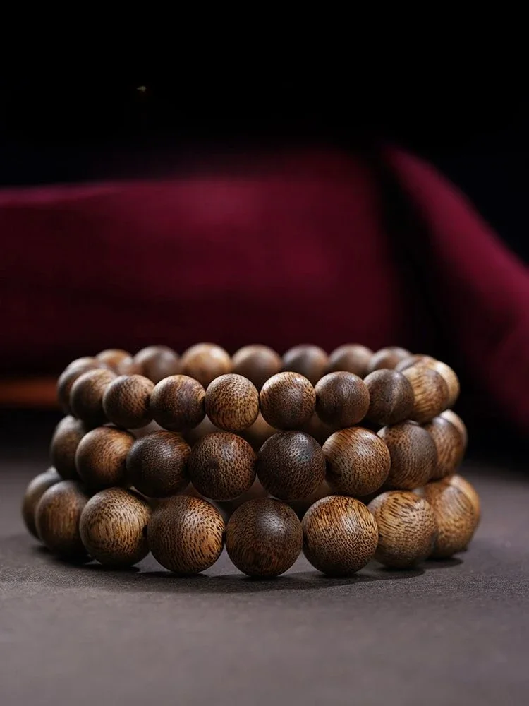 Imagem -03 - Pulseira Channan Agarwood Amarela Natural de Alto Grau Pura Pesada Boa Sorte e Riqueza Contas de Buda Costustoot