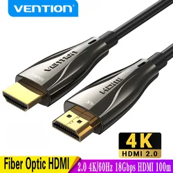 Vention Fiber Optic HDMI Cable 4K/60Hz 2.0 HDMI Cable for Xiaomi Mi Box PS5 5m 10M 20m HDMI Splitter HDR10 ARC HDCP2.2 3D 18Gbps
