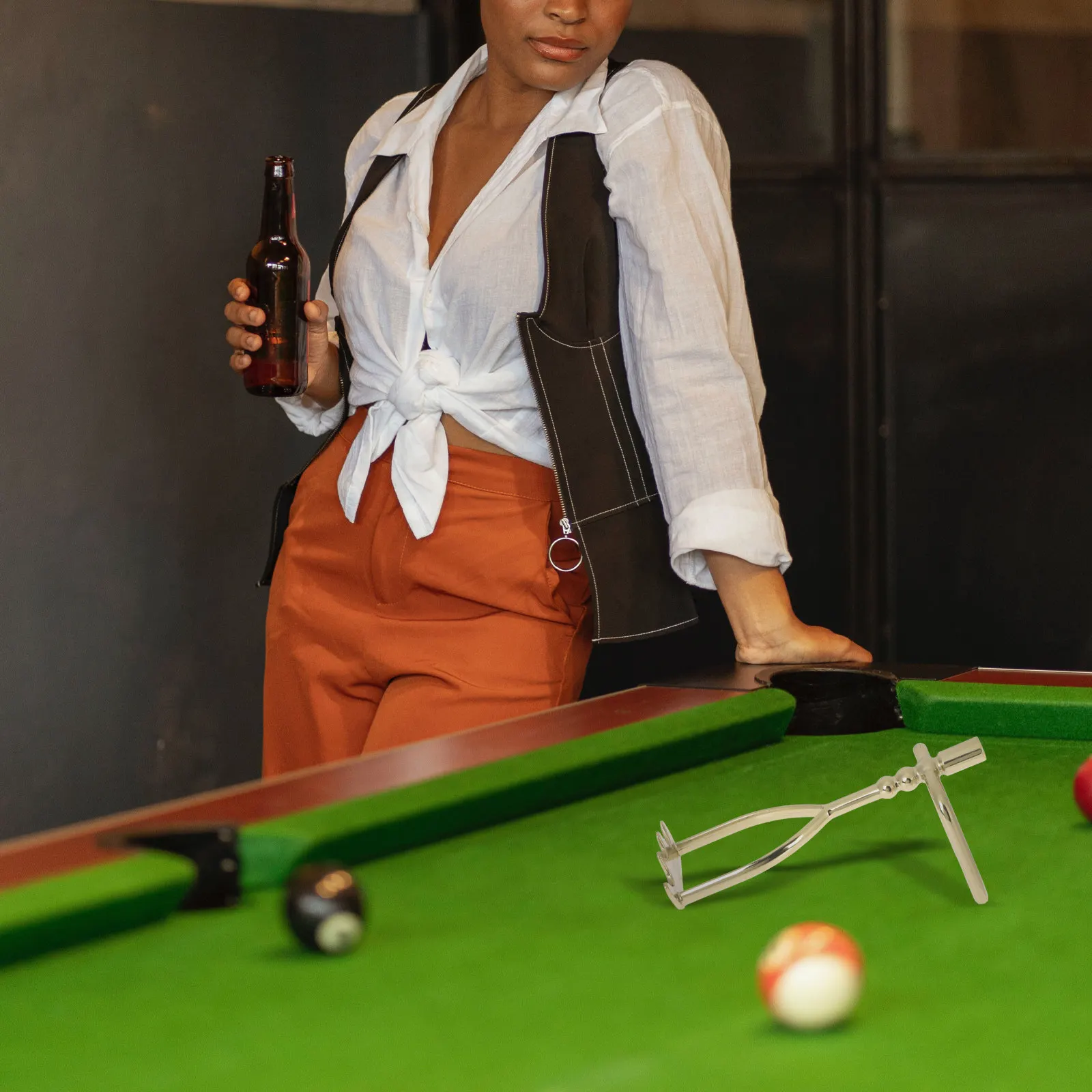 

Snooker Pool Cue Bridge Head Professional Billiards Resting Bridge Portable Compact Design Stable Structure Clear Ball Easily