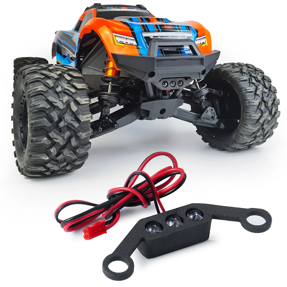 AXSPEED RC Car LED Lights Front and Rear Spotlight Lamp Bar for 1/10 RC Crawler MAXX WideMAXX Upgrade Parts