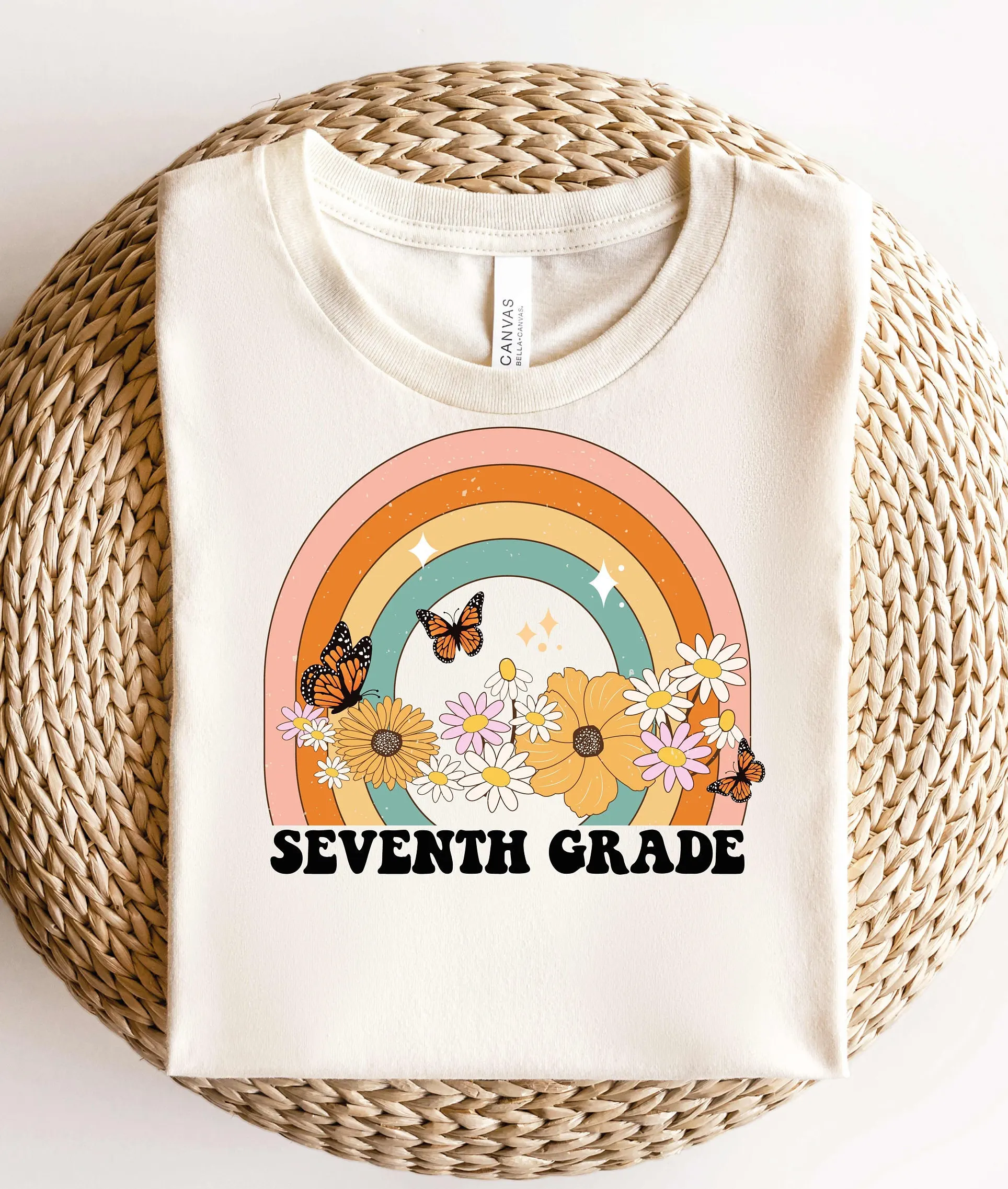 7Th Grade Teacher T Shirt Back To School Team Seventh Groovy First Day Of