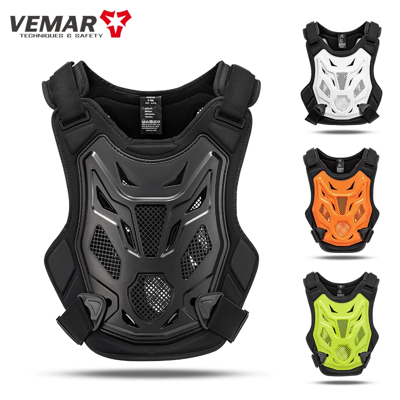 VEMAR Motocross Enduro Riding Body Armor Men Summer Breathable Motorcycle Protective Anti-Crash Gear Chest Spine Protector Armor