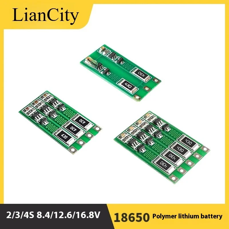 Overcharge Protection Battery Balance Board 100mA 2/3/4S 8.4V 12.6V 16.8V Lithium Battery