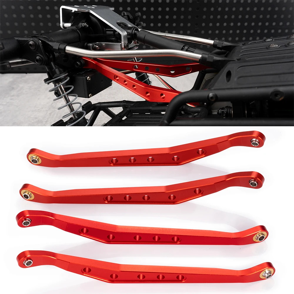 AXSPEED-enlajes superiores e inferiores de suspensión de chasis de Metal para 1/10 RC Crawler Axial Wraith 90018 RR10 90048 AX10 piezas