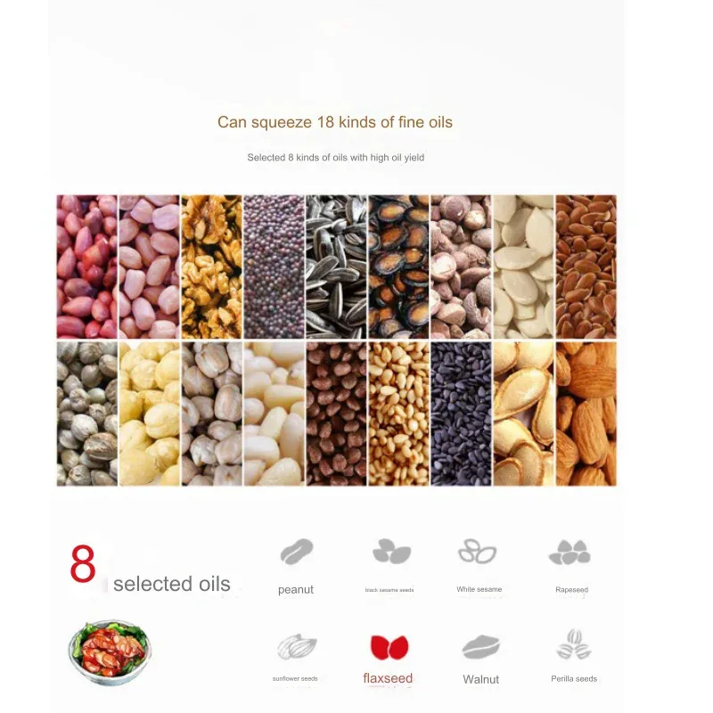 

Olive Extractor Maker Thermal Control Stainless Steel Automatic Home/Commercial Peanut Oil Press Machine