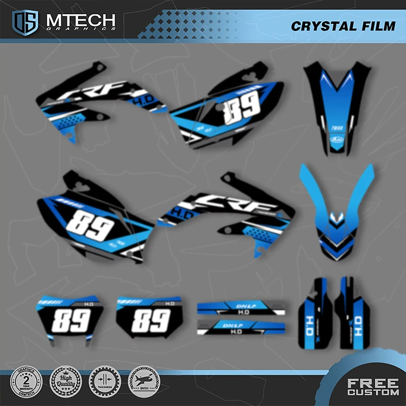 

DSMTECH Custom Motorcycle Graphics Background Decal for HONDA CRF450X 2005 2006 2007 CRF 450X 2008-18 Decals Stickers Kits 017