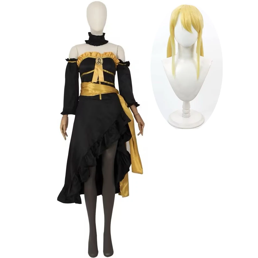 SingXeng Anime Lucy Heartfilia Cosplay Costumes Wig Halloween Christmas Women Sexy Dress Uniform