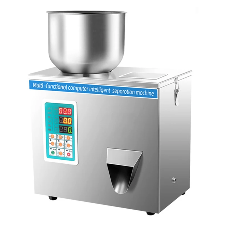 Bottle Food Nuts Granule Herbs Candy Spices Flour Milk Tea Coffee Powder Semi Auto Powder Dispensing Weighing Filling Machine